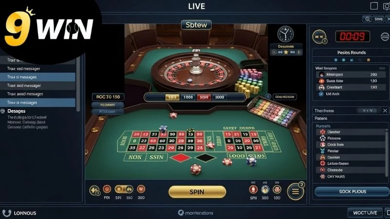 Trò chơi hấp dẫn tại 9Win live casino